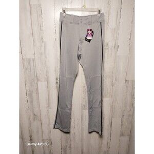 Smash It Sports Men’s Baseball Pants Small Gray w/ Black Piping